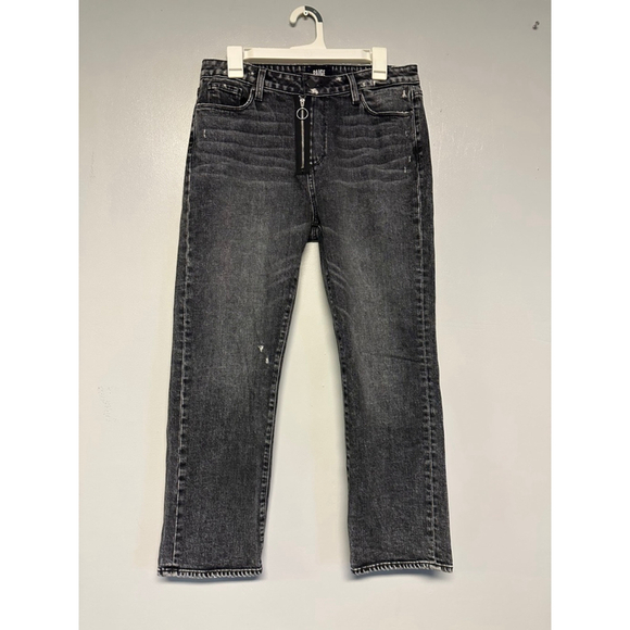 PAIGE Denim - Women's PAIGE Noella Straight Leg Jeans in Black, Size 29 (33x28)